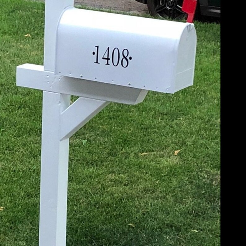 Mailbox Numbers Mail Box Stickers Mailbox Vinyl Decal Etsy