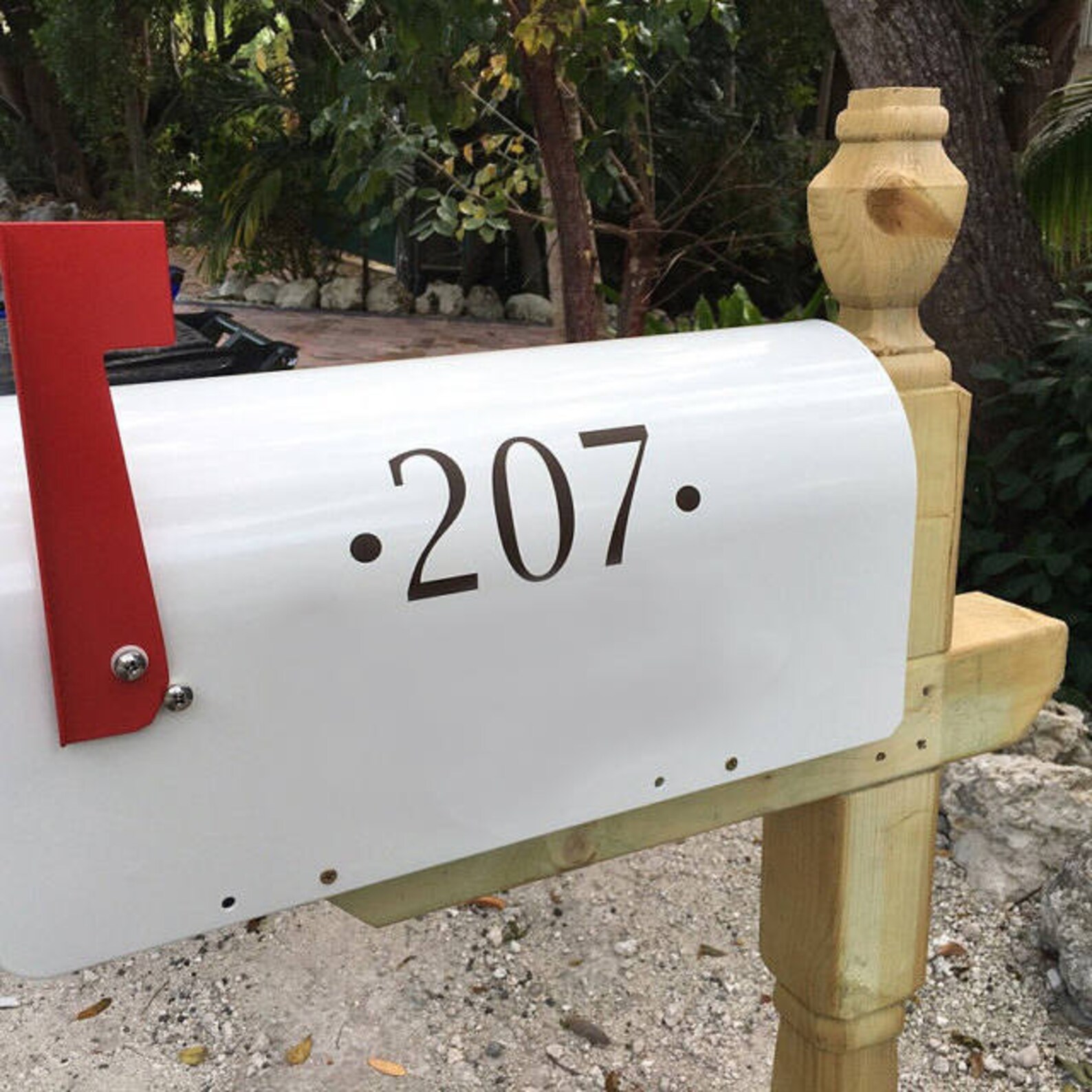 Mailbox Numbers Mail Box Stickers Mailbox Vinyl Decal Etsy