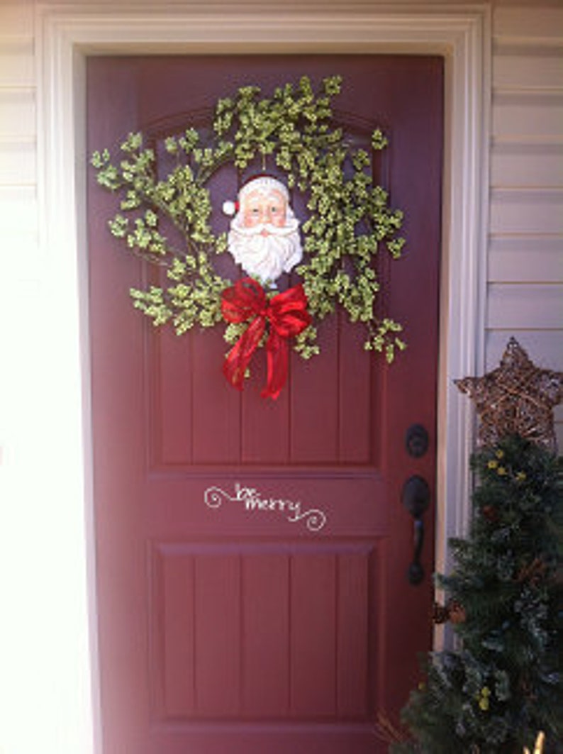 Be Merry Vinyl Decal Door Decals Christmas Vinyl Decals image 4