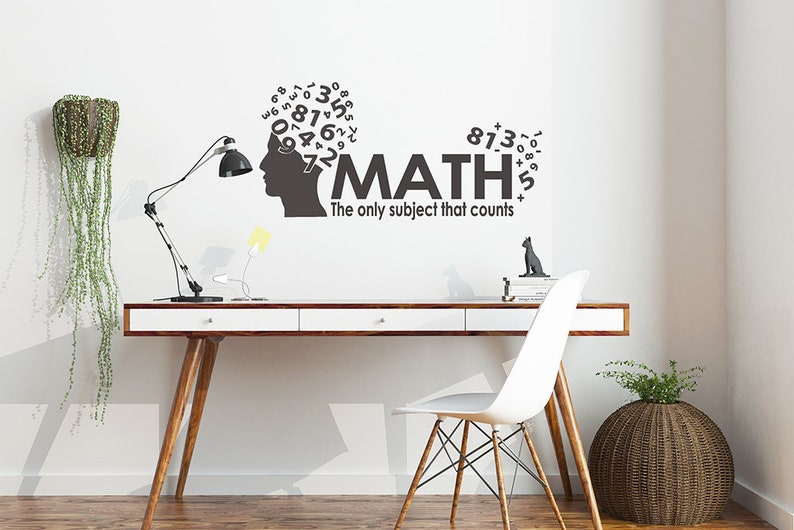 Classroom Teacher Math Wall Decal Math Teacher Classroom Etsy