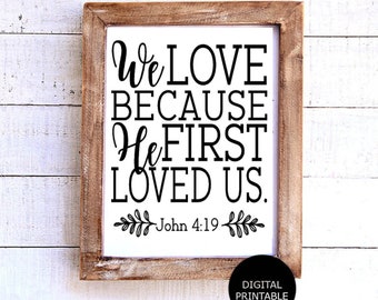 Wir lieben, weil er uns zuerst geliebt hat, Johannes 4:19 (Digitaler Download)