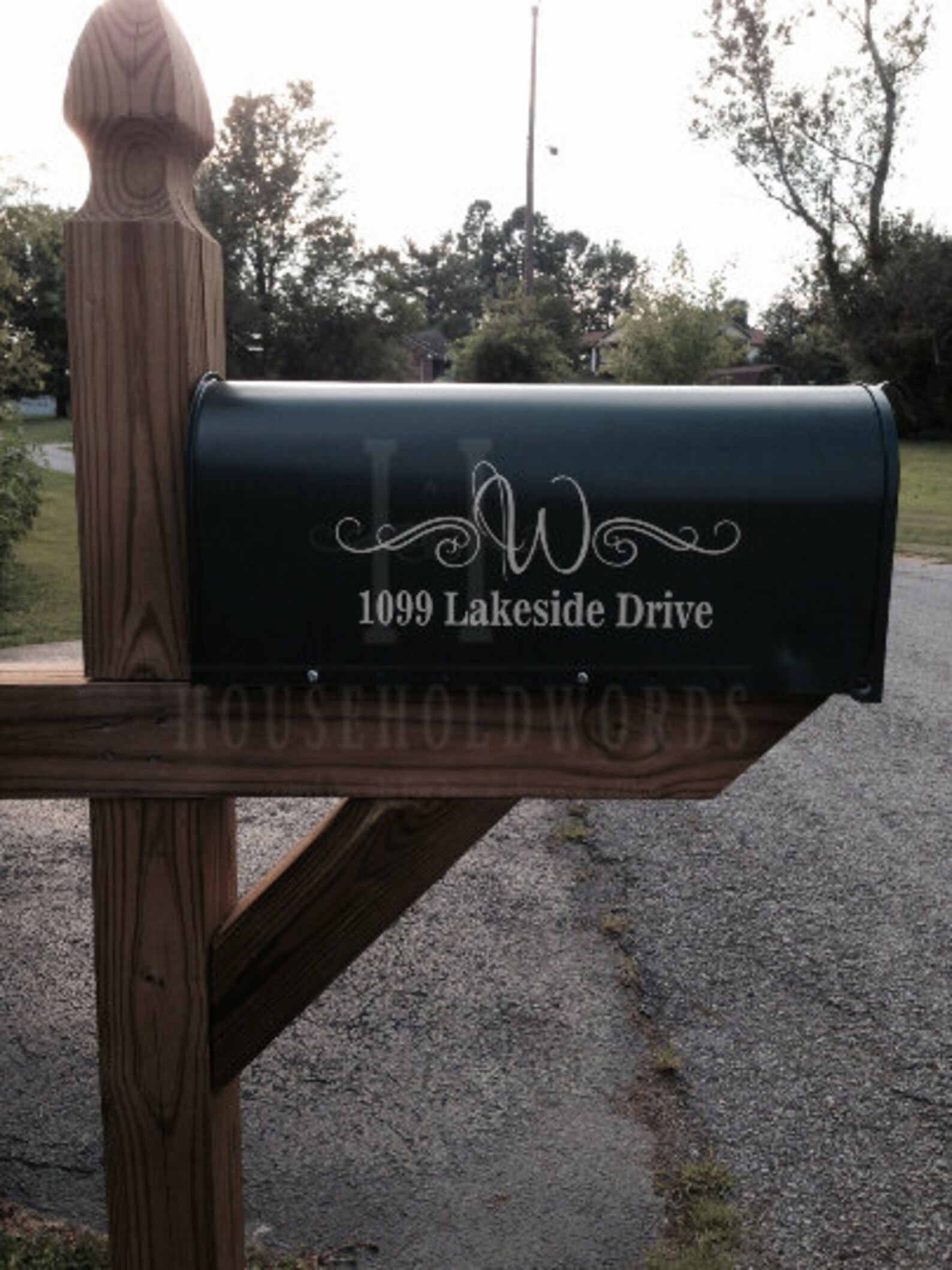 Mailbox Street Address Vinyl Decal SET 15.5 Wide X Etsy