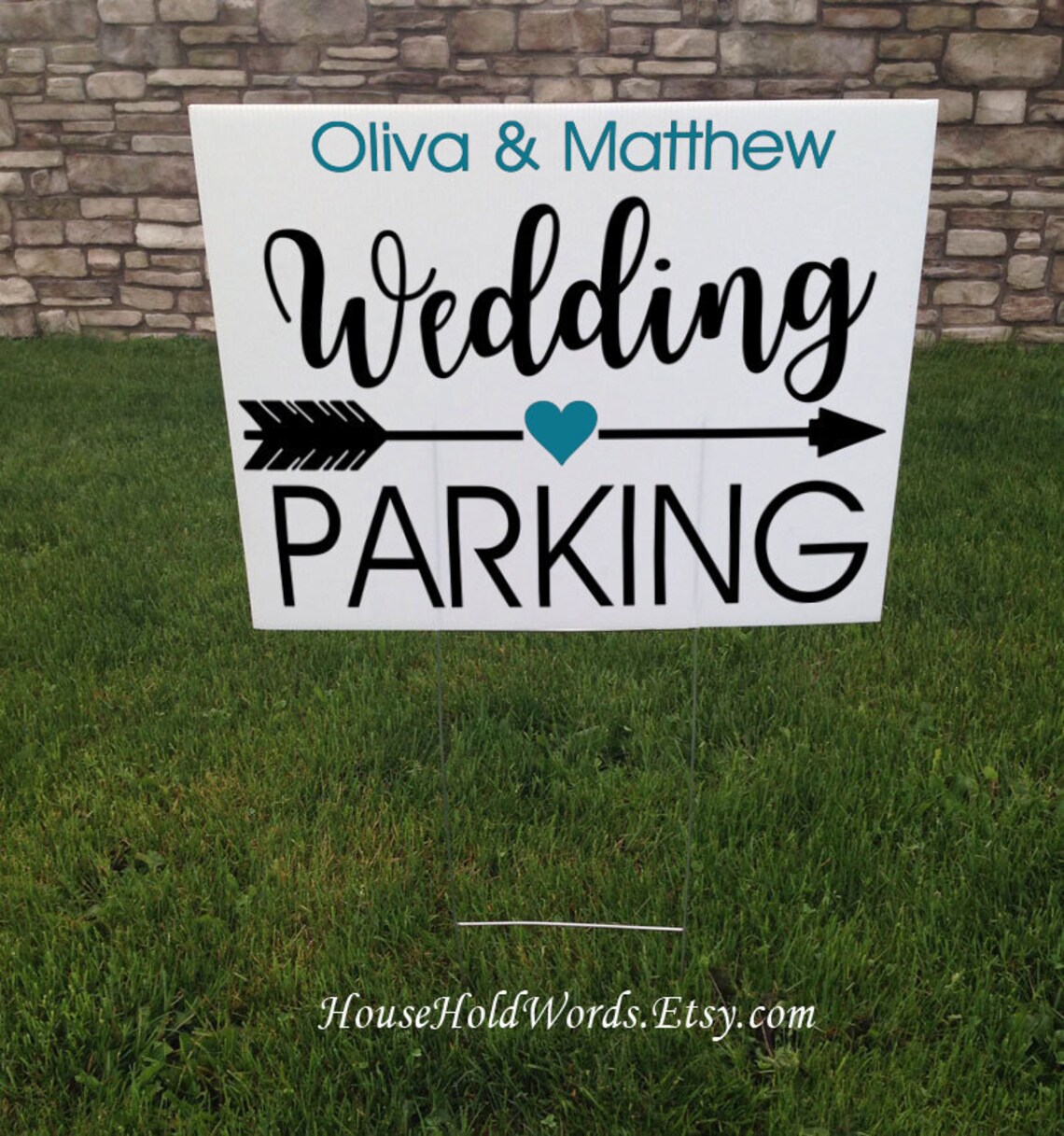 Custom Wedding Parking Sign Road Sign For Wedding Venue Etsy