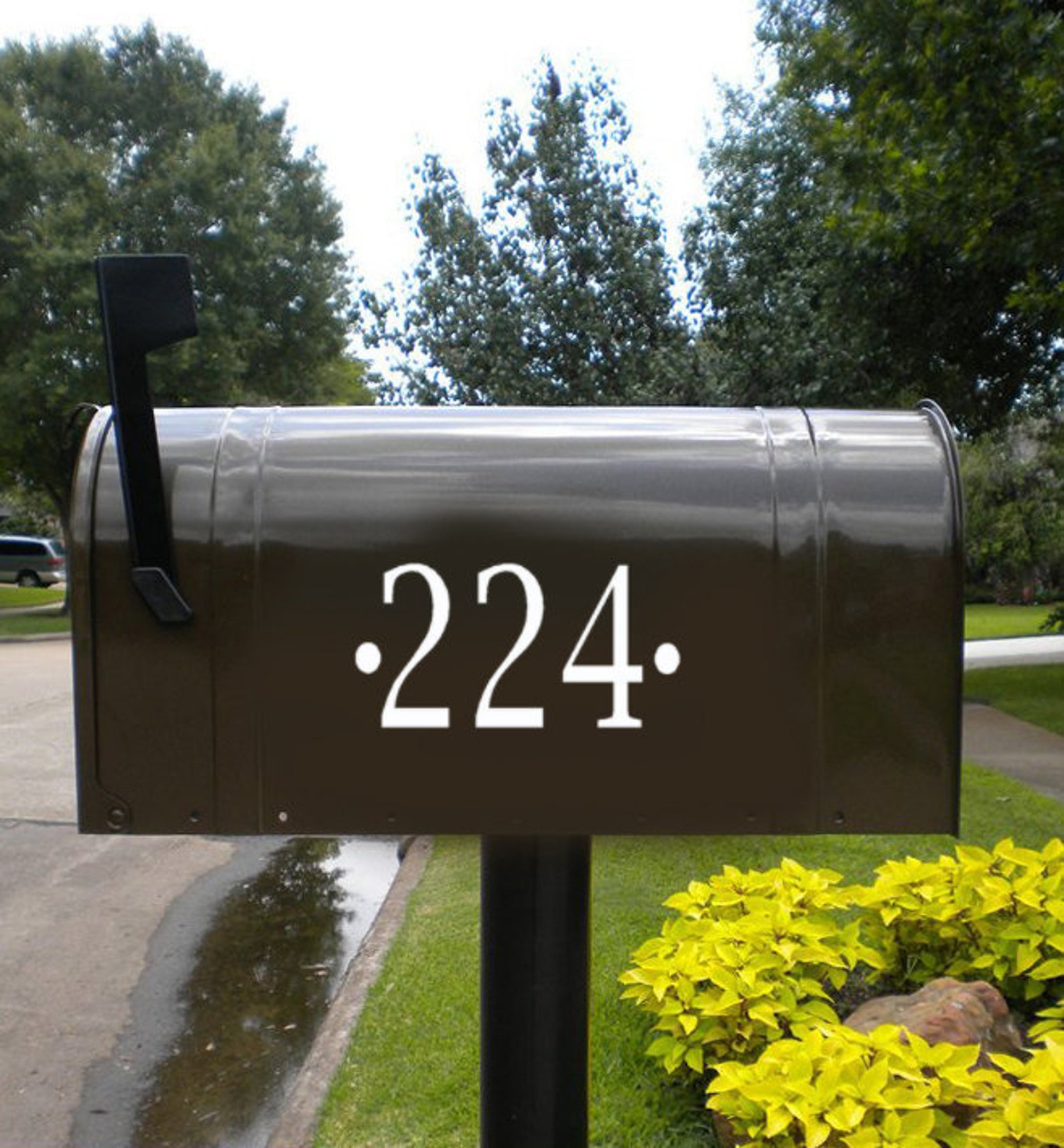 Mailbox Numbers Mail Box Stickers Mailbox Vinyl Decal Etsy