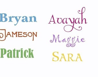 Custom Name Wall Decals, Monogram Vinyl Decals, Name Decals, Monogram Decal, Kids Monogram, Wall decals for kids, Custom name stickers