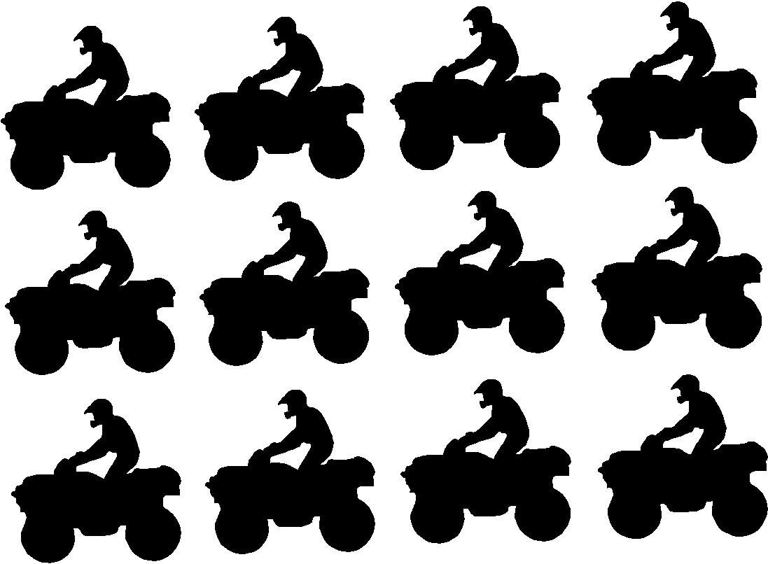 ATV Quad Vinyl Decal Stickers 4 Wheeler Decals Boys Birthday Etsy