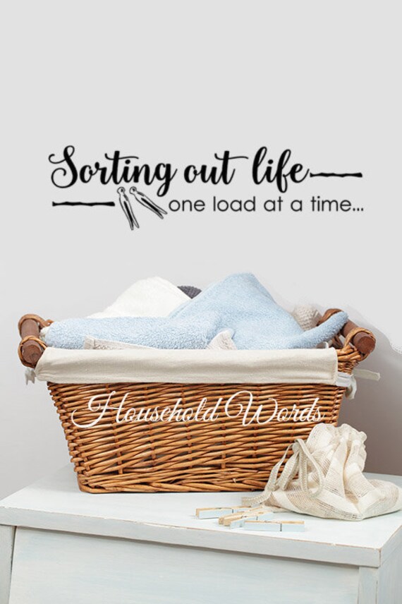 Black Design with Vinyl RE 4 C 2137 Laundry Sorting Our Life One Load at A Time Means The Act of Service & Love Image Quote Wall Decal Sticker 20 x 20 Black Design with Vinyl RE 4 C 2137 Laundry Sorting Our Life One Load at A Time Means The Act of Service & Love Image Quote Wall Decal Sticker 20 x 20