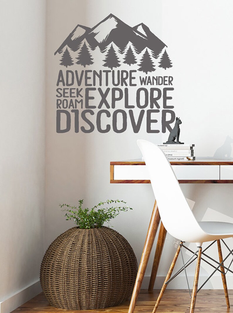 Adventure Wall Decal Explorer Wall Decor Kids Wall Decal Etsy