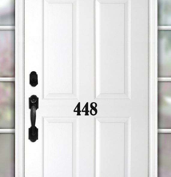 Number Decal House Number Decal Door Number Decal Door Etsy