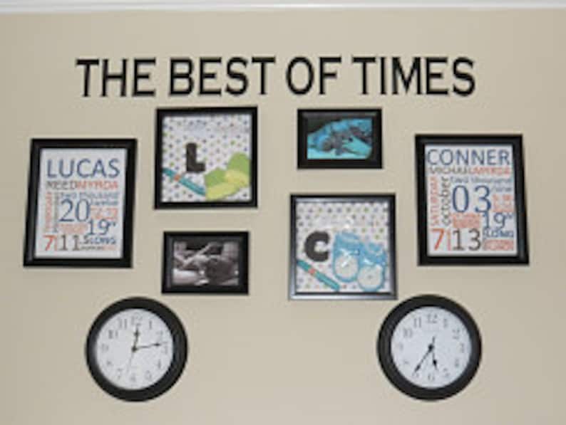 Wall Gallery Decal Photo gallery Decor The Best of Times Etsy