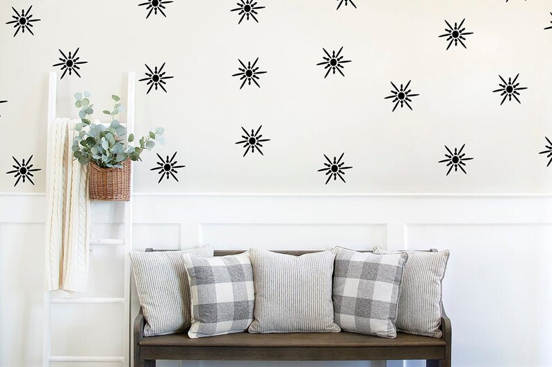 Vintage Star Wall Decal Retro Star Decal Modern Farmhouse Etsy