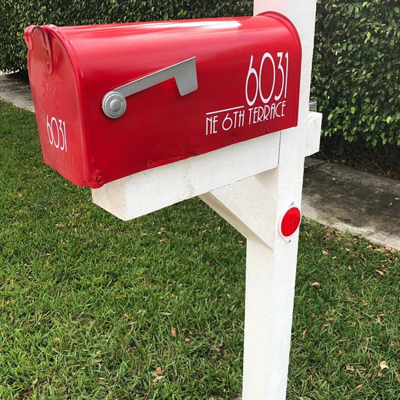 Modern Mailbox Numbers Modern Numbers for Mailbox or Front Etsy