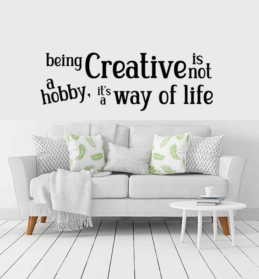 Craft Room Wall Decal Creative Decal Hobby Room Decor Etsy