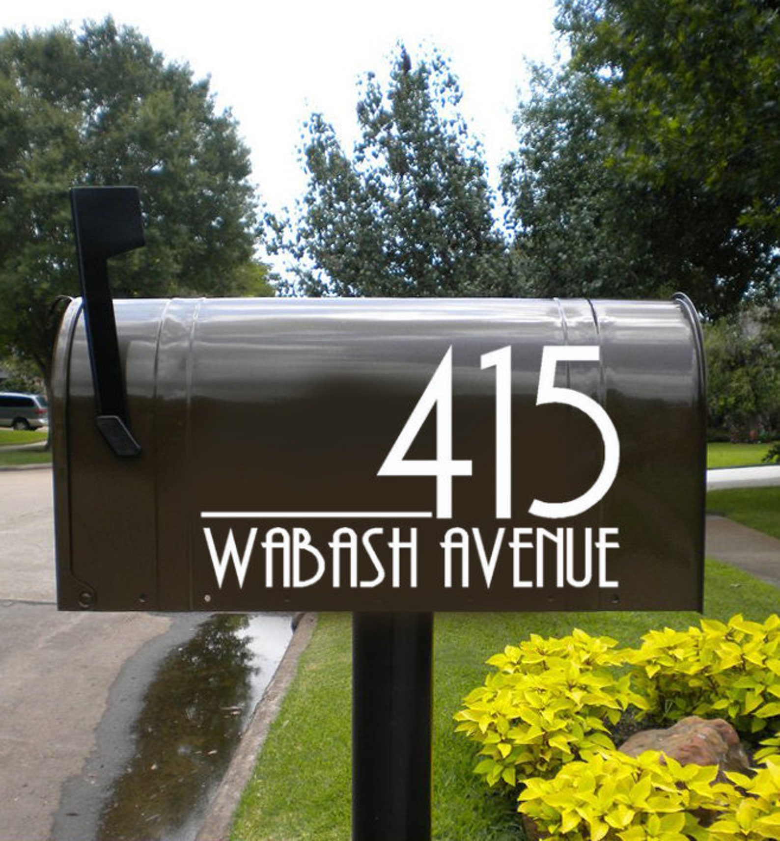 Modern Mailbox Numbers Modern Numbers for Mailbox or Front Etsy