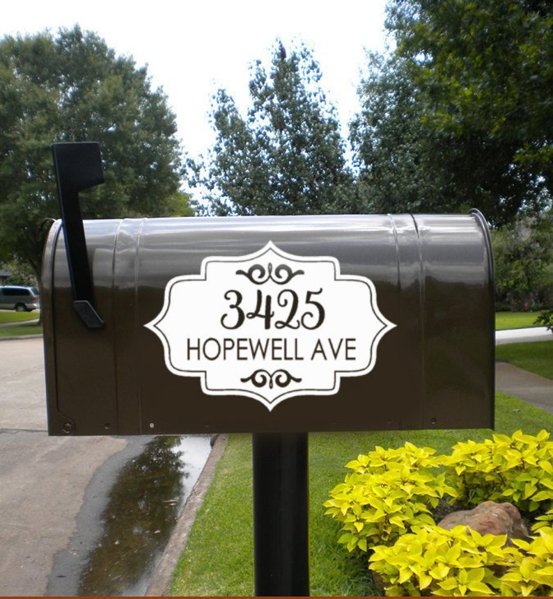 Farmhouse Mailbox Decal Set Cute Mail Box Decals Custom Etsy