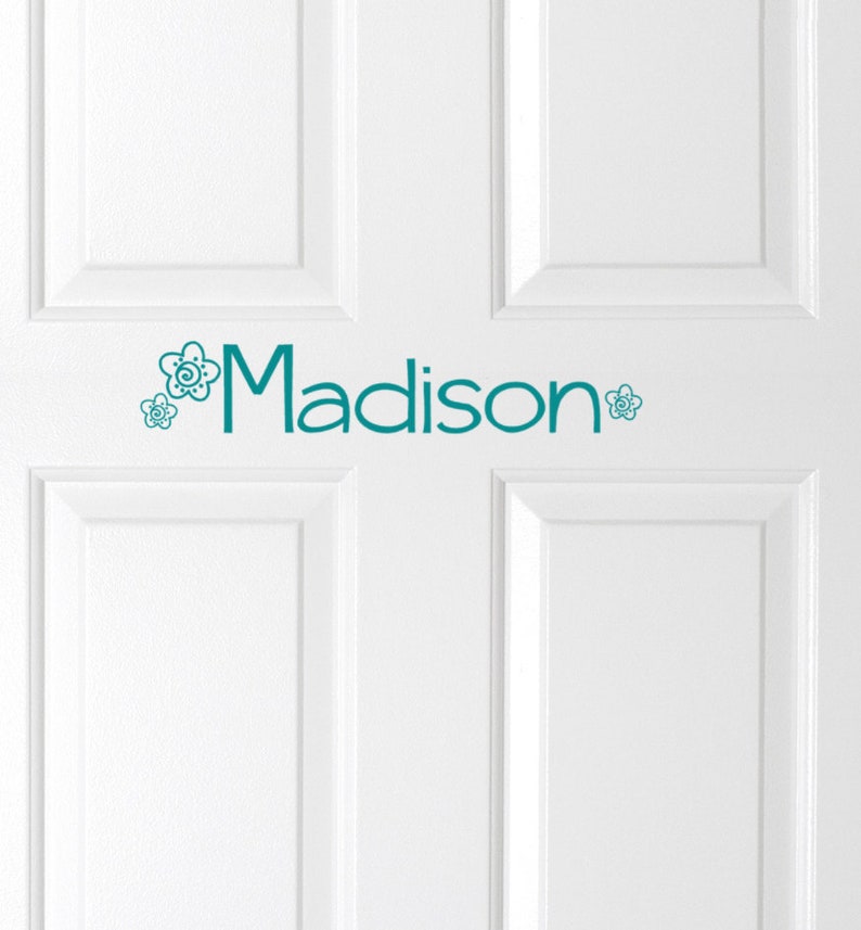 Girls Bedroom Door Decal Door Vinyl Decal Custom Name Decals Bedroom Door Decor Kids Room Wall Decal Playhouse Playroom Toybox Decals