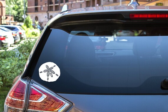 Sand Dollar Decal, Sand dollar Sticker, Nautical Decor,  Beach decor, Beach Car Decal, Sea Shell Decals, Sand Dollar Decor, car window decal