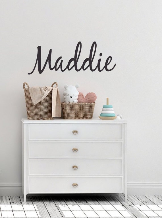 Kids Name Decal Name Stickers Bedroom Decal Kids Room Wall Decor Toy Box Decal Playroom Wall Decal Kids Stickers Bedroom Wall Decal