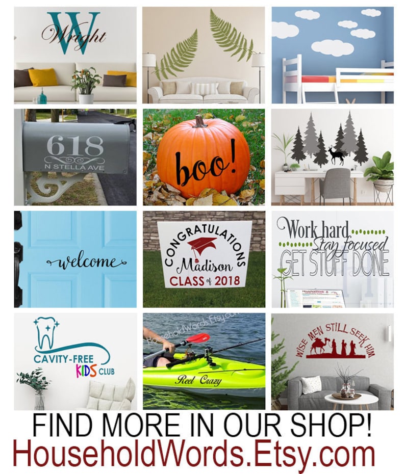 Palm Tree Mailbox Decals Palm Tree House Numbers for Mailbox Etsy