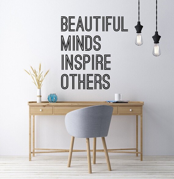 Classroom Wall Decals Beautiful Minds Inspire Others | Etsy