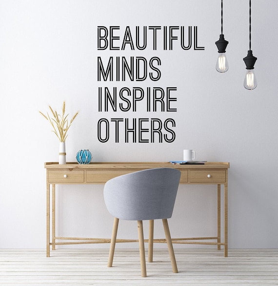 Classroom Wall Decals Beautiful Minds Inspire Others | Etsy