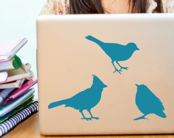 Bird decals Bird Stickers laptop stickers Bird Decor Cubicle decorations Home office wall decor Window decals Car stickers Gifts for mom