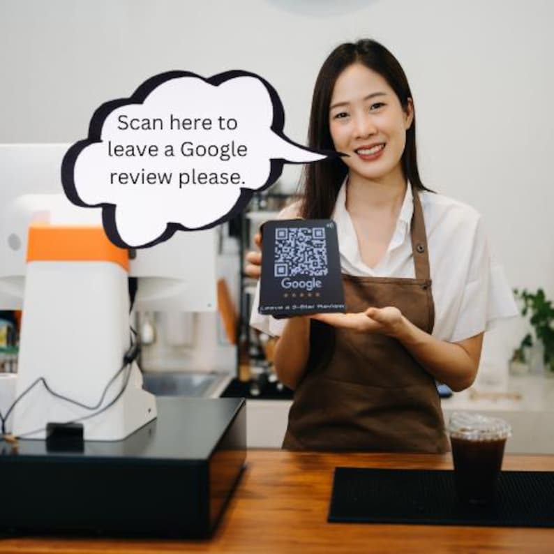 Google Review Scan Code Machine Custom Google Review QR Code Stand With Optional NFC Chip - Etsy Australia