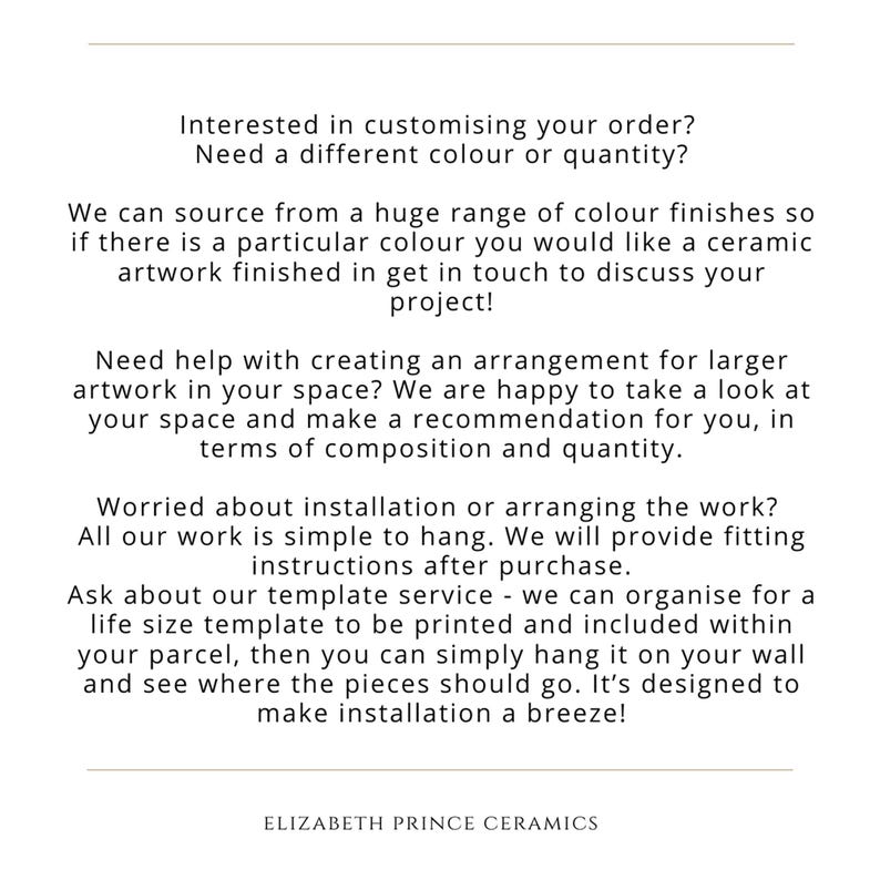 Graphic showing that we can customise any artwork you see on my Etsy shop. If you would like a different quantity or colour for your set, get in touch to discuss your project and specifications.