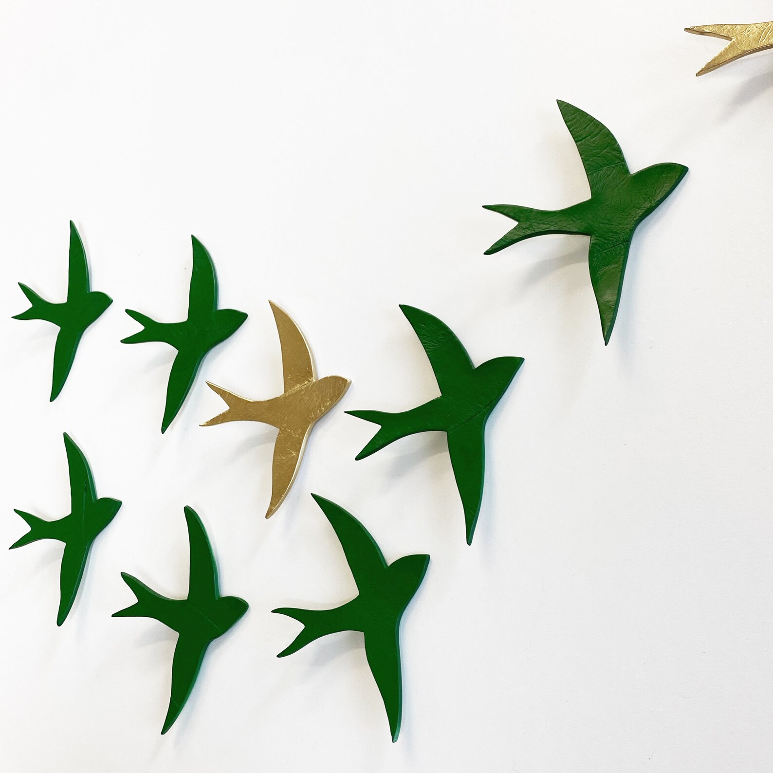 Original Ceramic Art Large Wall Sculpture 10 Ceramic Birds Etsy UK