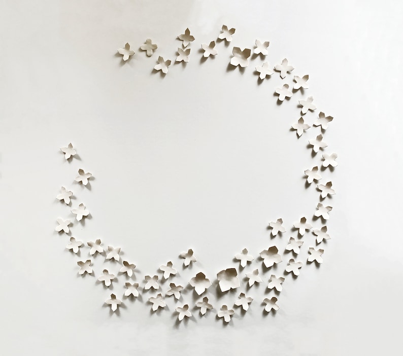 Abstract Extra Large Wall Art Sculpture Set 60 Ceramic Etsy