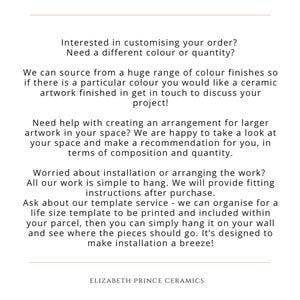 Graphic explaining that we can customise your artwork should you prefer a different quantity, colour or texture.