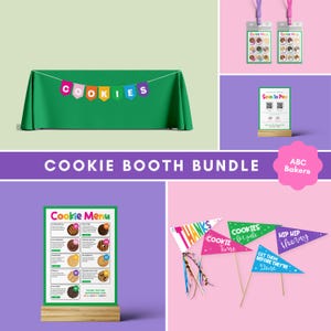 Lot de kiosques à biscuits ABC Bakers | Imprimable | Chef de troupe | Biscuits GS | Toile | PDF