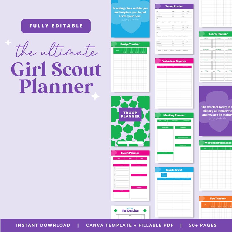 Girl Scout Planner - Etsy