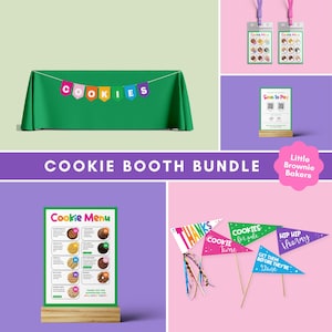 Little Brownie Bakers Cookie Booth Bundle | Printable | Troop Leader | GS Cookies | Canva | PDF