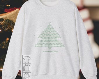 Binärer Code Weihnachtsbaum Sweatshirt - Programmierer Geschenk