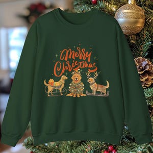 Golden Retriever Christmas Sweater  Retriever Xmas Tshirt Pet Animal Dog Gift for Dog Lovers Funny Dog Golden Retriever Lovers