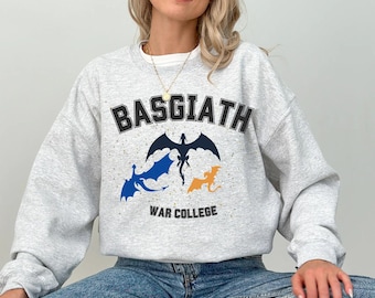 Fourth Wing Sweatshirt: Basgiath War College Dragon Rider Design