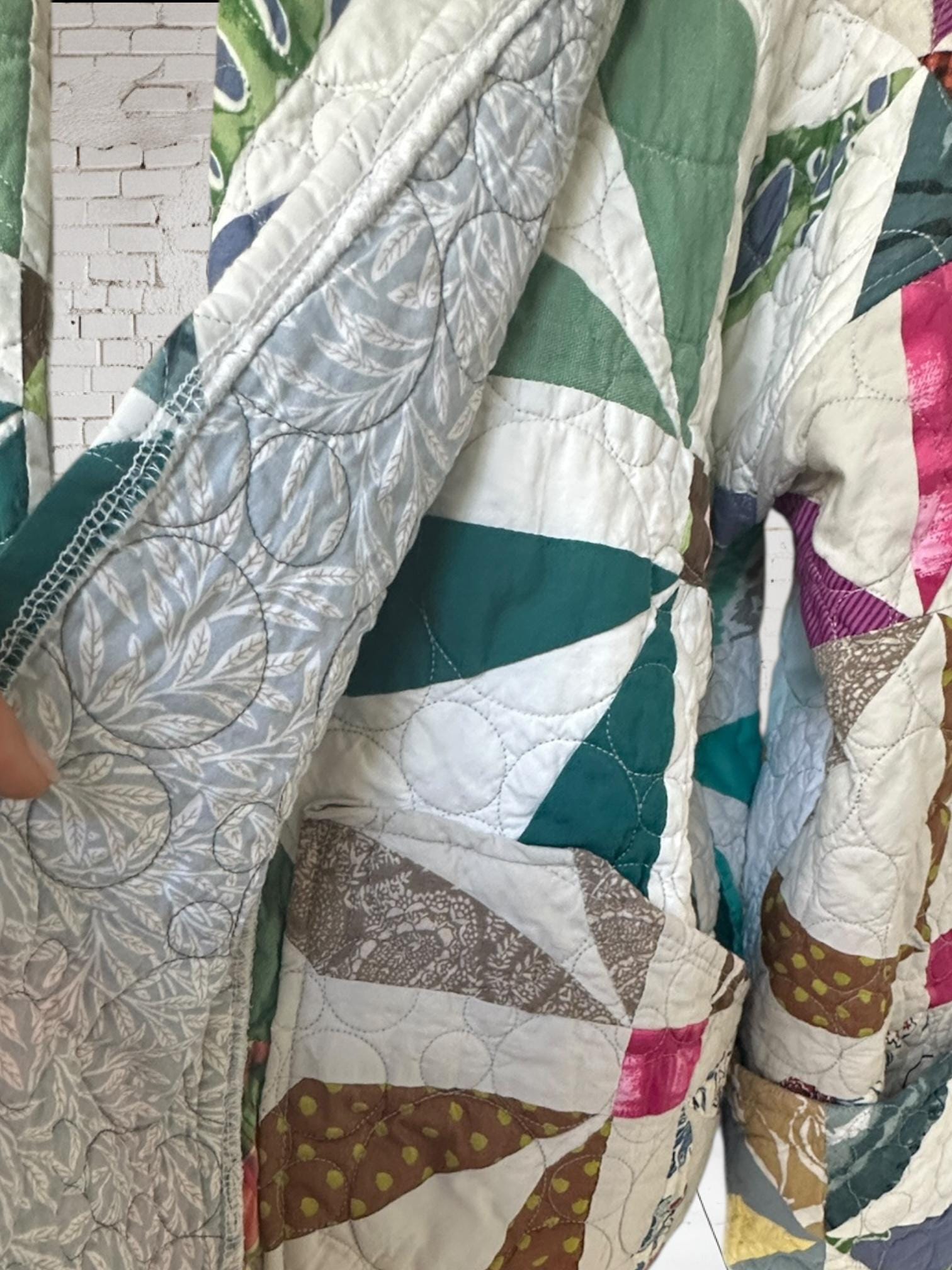 Handmade Quilted Patchwork Jacket: Upcycled Vintage Quilt Coat - Etsy