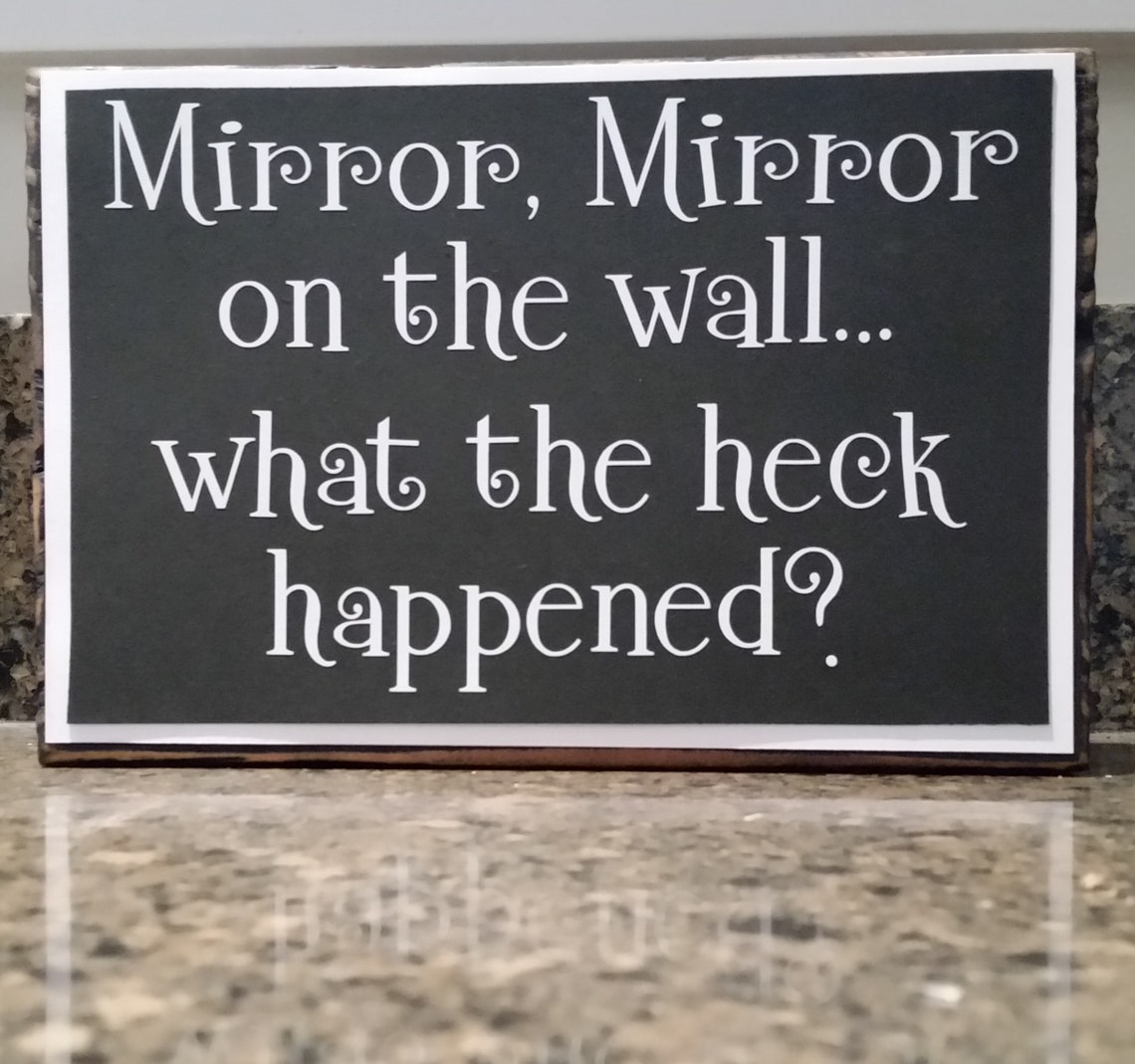 Black and White Mirror Mirror on the Wall Funny Vinyl Quote on Etsy