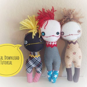 Monster Doll Tutorial Instant Digital Download PDF The Original Voodoo Raggdoll image 1