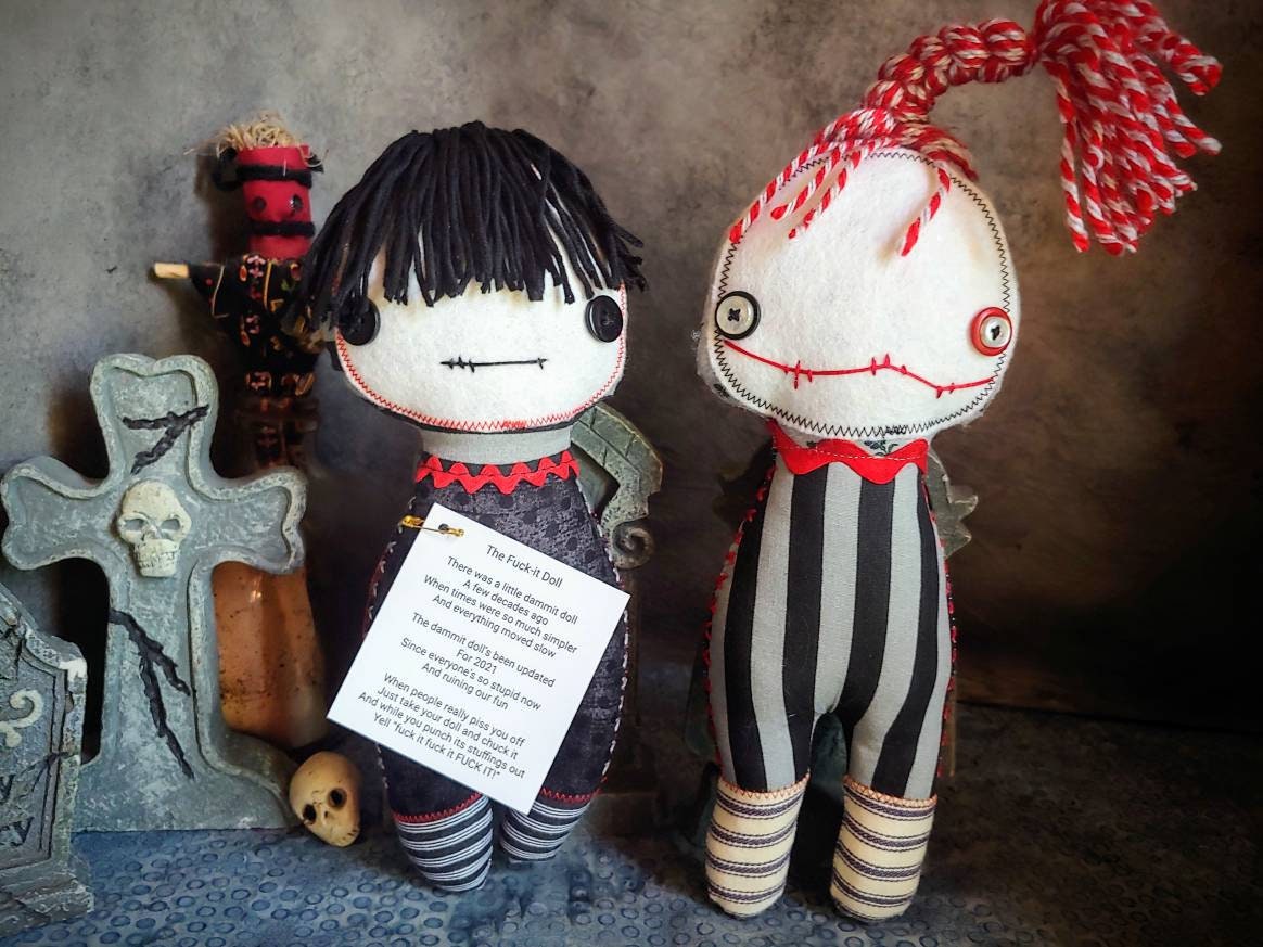  Dammit Doll - The Fantastic Foursome- Set of Four Random Stress  Relief - Gag Gift : Toys & Games