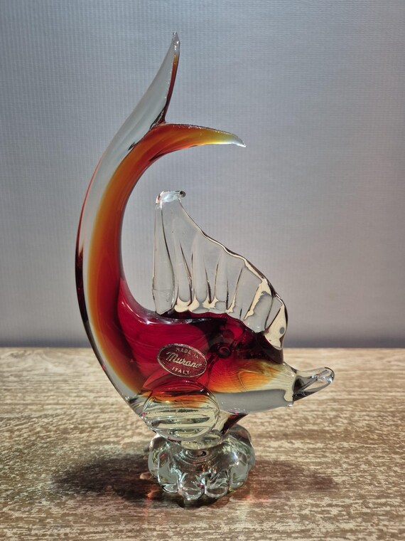 Murano Glass オールドムラーノガラス ウランガラス 置物 ビンテージ Murano Glass Urano - Etsy