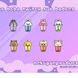 Badge secondari SkZOO Boba Twitch per bambini randa