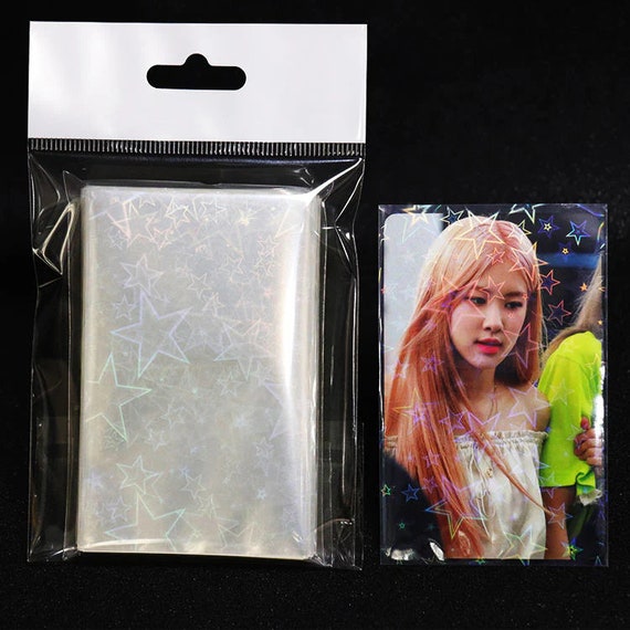 clear holographic card sleeves Prismatic Defender: Perfect Fit Impress with confidence as these foil sleeves guard against scratches 100 PCS Top Loading Sweet
