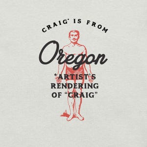 Craig* is from Oregon. *Artist's Rendering of "Craig"