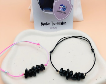 Tourmaline bracelet - protective bracelet - protective stone - children's gift - black tourmaline gemstones - protective tourmaline stone - back-to-school gift - talisman