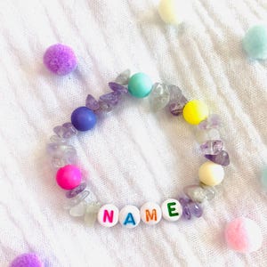 personalized bracelet-personalized children&#39;s party favors-DIY set-DIY bracelet-gemstone pearl bracelet-DIY craft set-gift idea-gift ideas