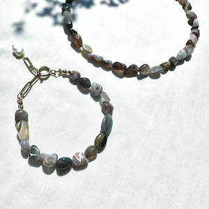 Pearl bracelet &quot;Archie&quot;-gemstone bracelet-gold-plated bracelet-healing stone bracelet-agate bracelet-gift idea for pregnant women-pearl bracelet-talisman
