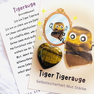 Tiger eye gemstone-gemstone heart-healing stone-lucky charm-encouragement-strengthen self-confidence-lucky stone-gemstone natural stone-gift idea