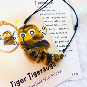 Tiger Eye Bracelet - Lucky Charm - Gift Idea for Children - Encouraging Gemstone Bracelet - Tiger Eye - Children&#39;s Jewelry - Healing Stone - Gemstone